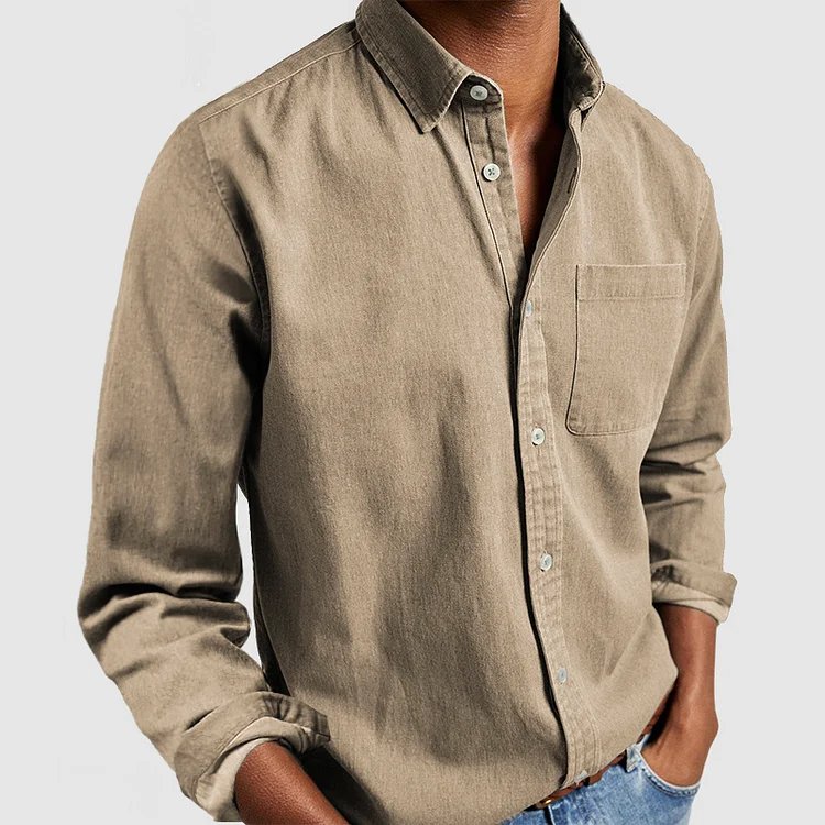 Steven Polo - Men's casual long-sleeved shirt