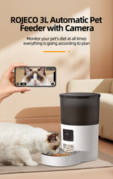 3L Automatic Pet Feeder Button Version Auto Cat Food Dispenser