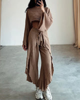 Liora | Comfy Casual tie set with slit
