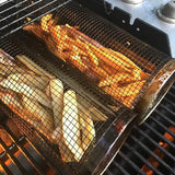 Rolling BBQ Grilling Basket