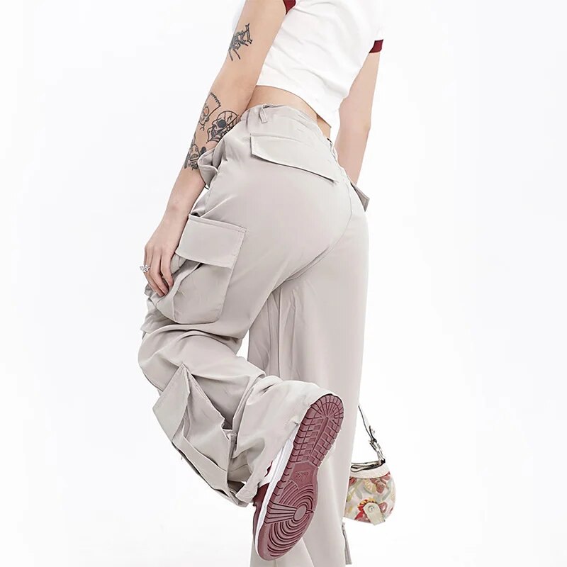 Elfie - Hip Hop Oversize Cargo Pants for Women