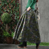 Stylish skirt with high waist and elasticated A-line