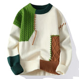 Warm Turtleneck Stylish Patchwork Sweaters for Men