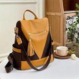 Valencia - Backpack in two-colour look with tassel pendant