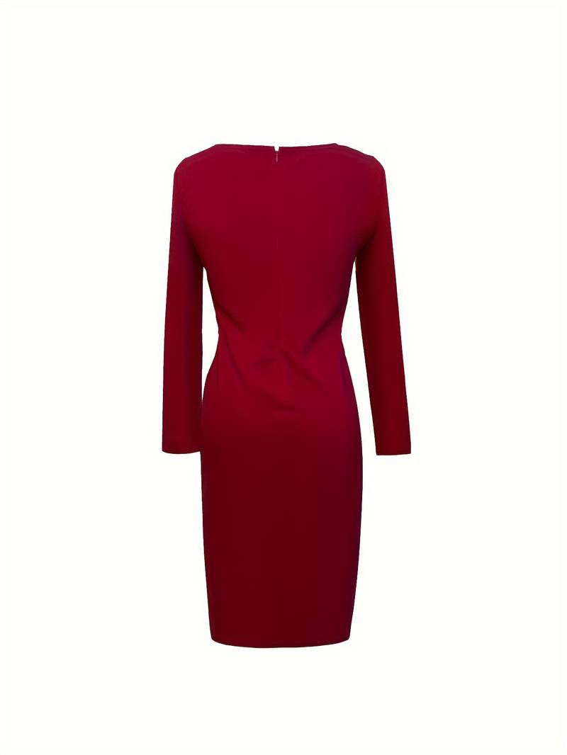 Drift - Elegant long-sleeved twist dress