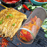 Rolling BBQ Grilling Basket