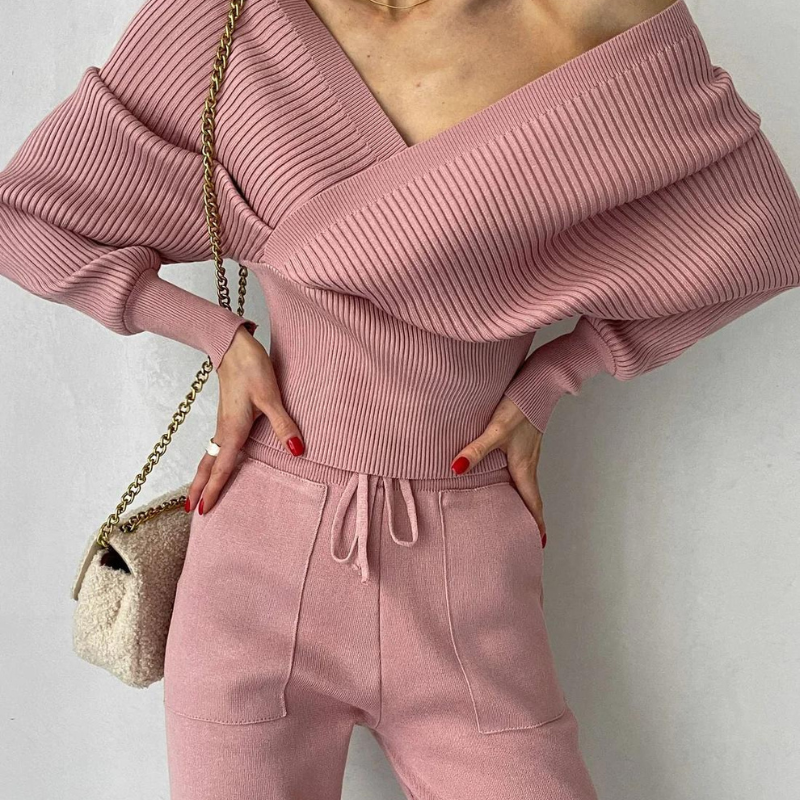 Annika - Knitted jumper two-piece set