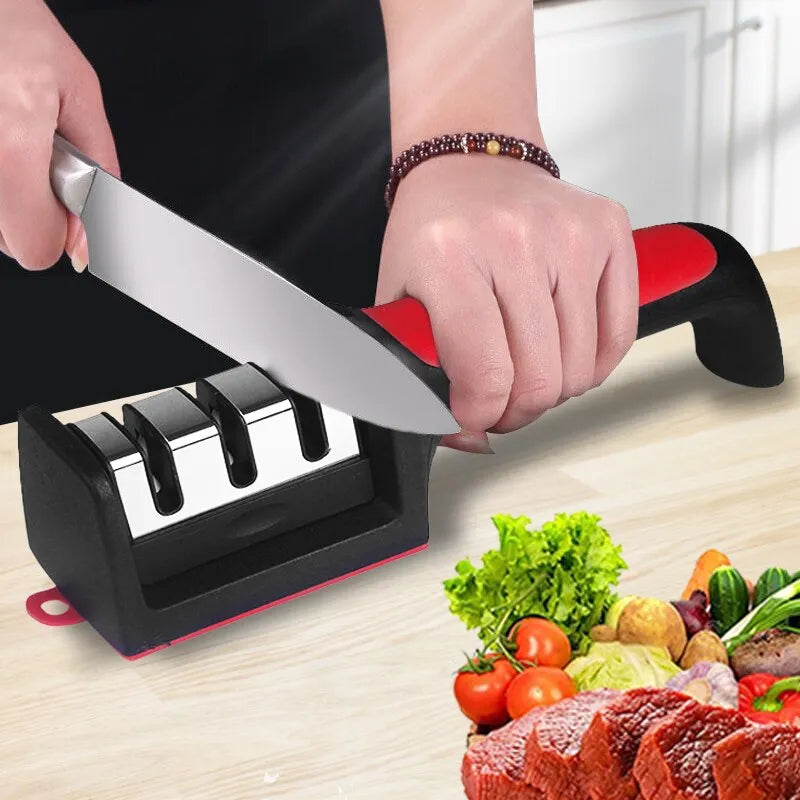 3-Segment Type Knife Sharpener