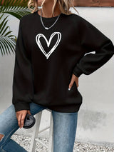 Mary | Jumper with heart print