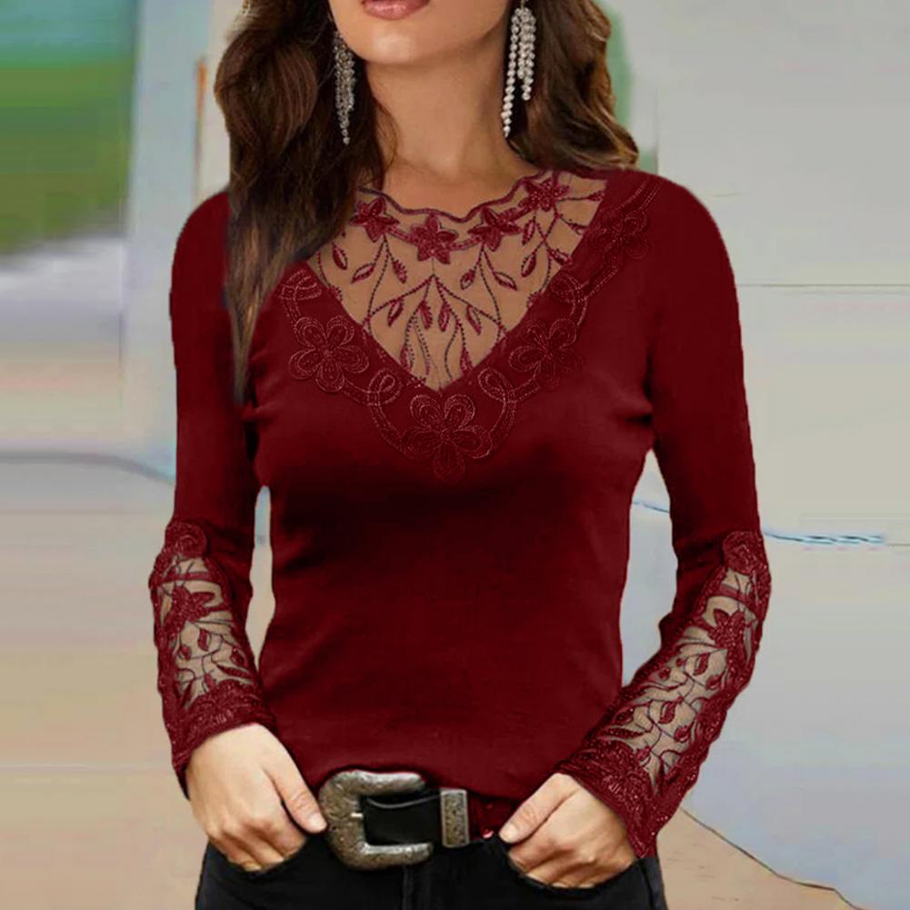 Ketty™ | V-neck Lace Blouse