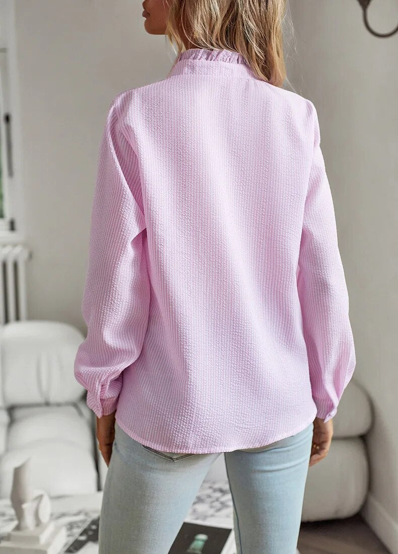 Lisbeth - Elegant long sleeve blouse