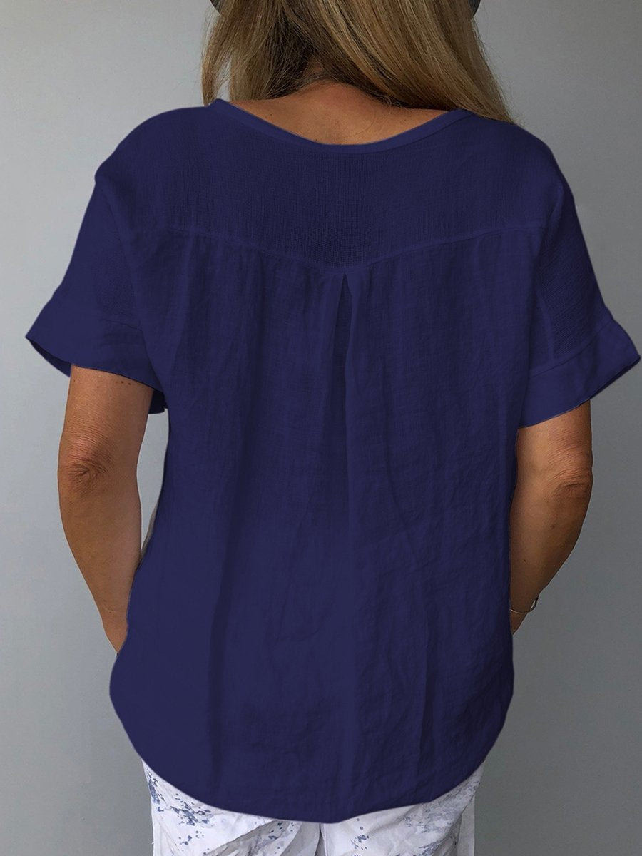 Women's Cotton & Linen  Casual Top