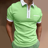 Men's Lapel Casual Polo Shirt