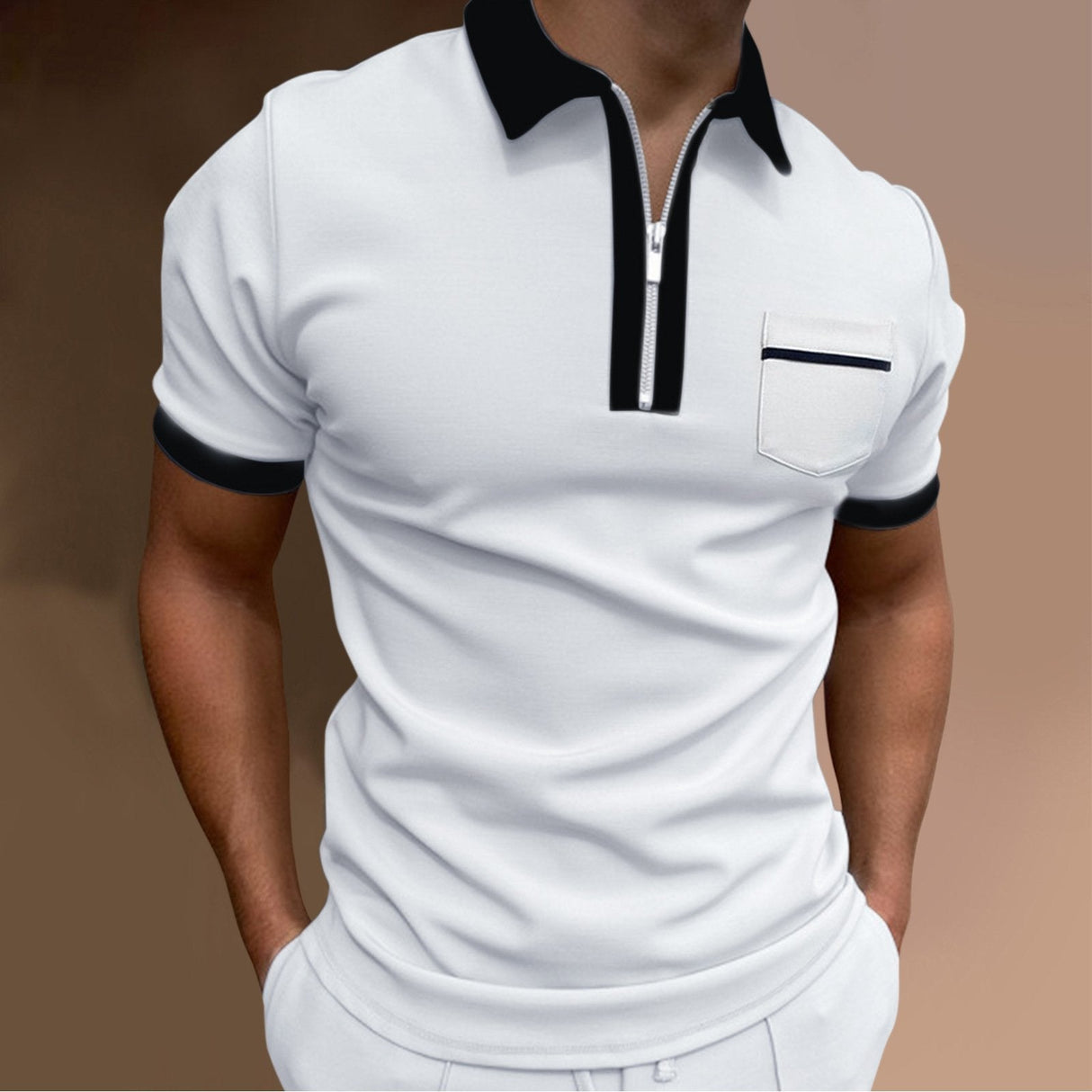 Men's Lapel Casual Polo Shirt