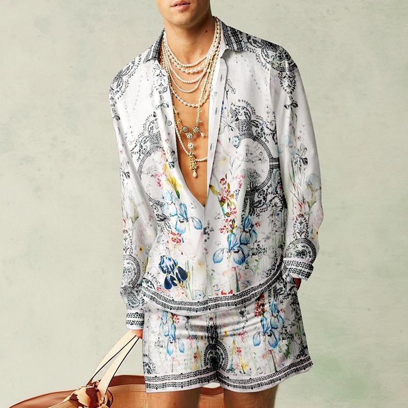 Men's Shirt Shorts Suit 50862463YM