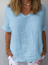 Women's Cotton & Linen  Casual Top