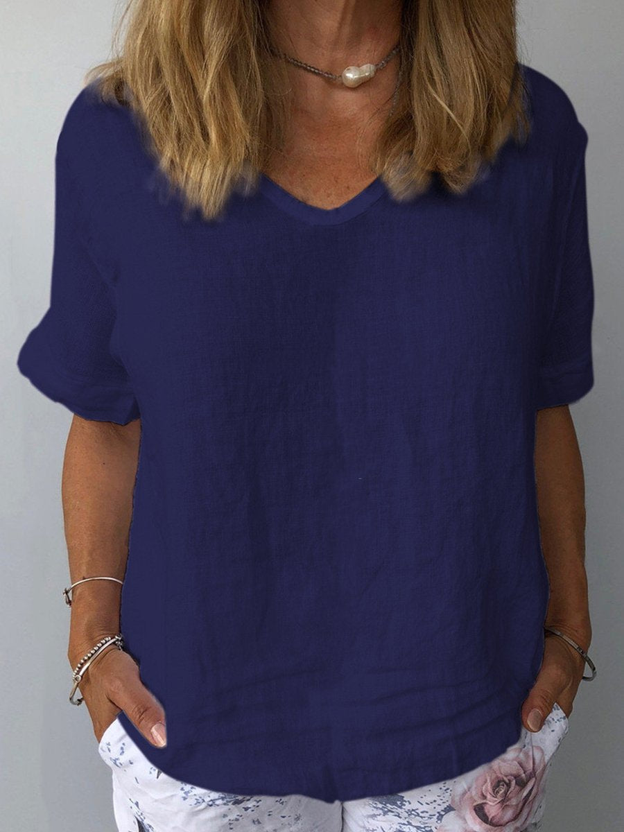 Women's Cotton & Linen  Casual Top