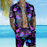 MEN'S SHORT SLEEVE SHIRT BEACH SUIT 57201225YM