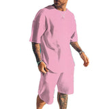 Men's Solid Color Beach Suit 69524585YM