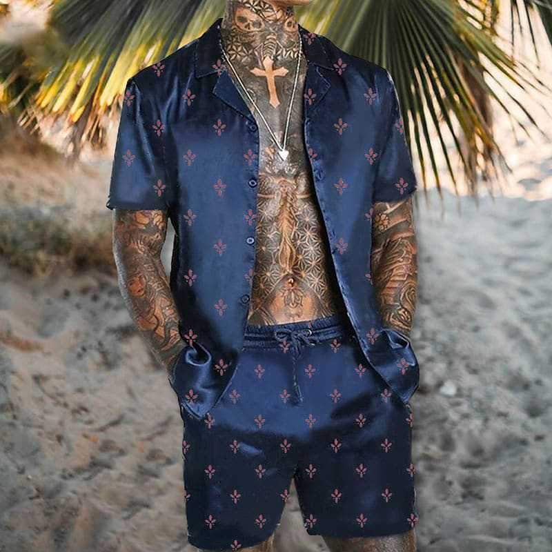 Men's Casual Print Suit 45612098L