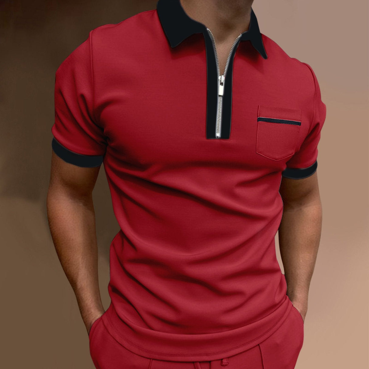 Men's Lapel Casual Polo Shirt