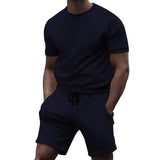 Men's Casual Fashion Solid Color Two Piece Suit 57750620L