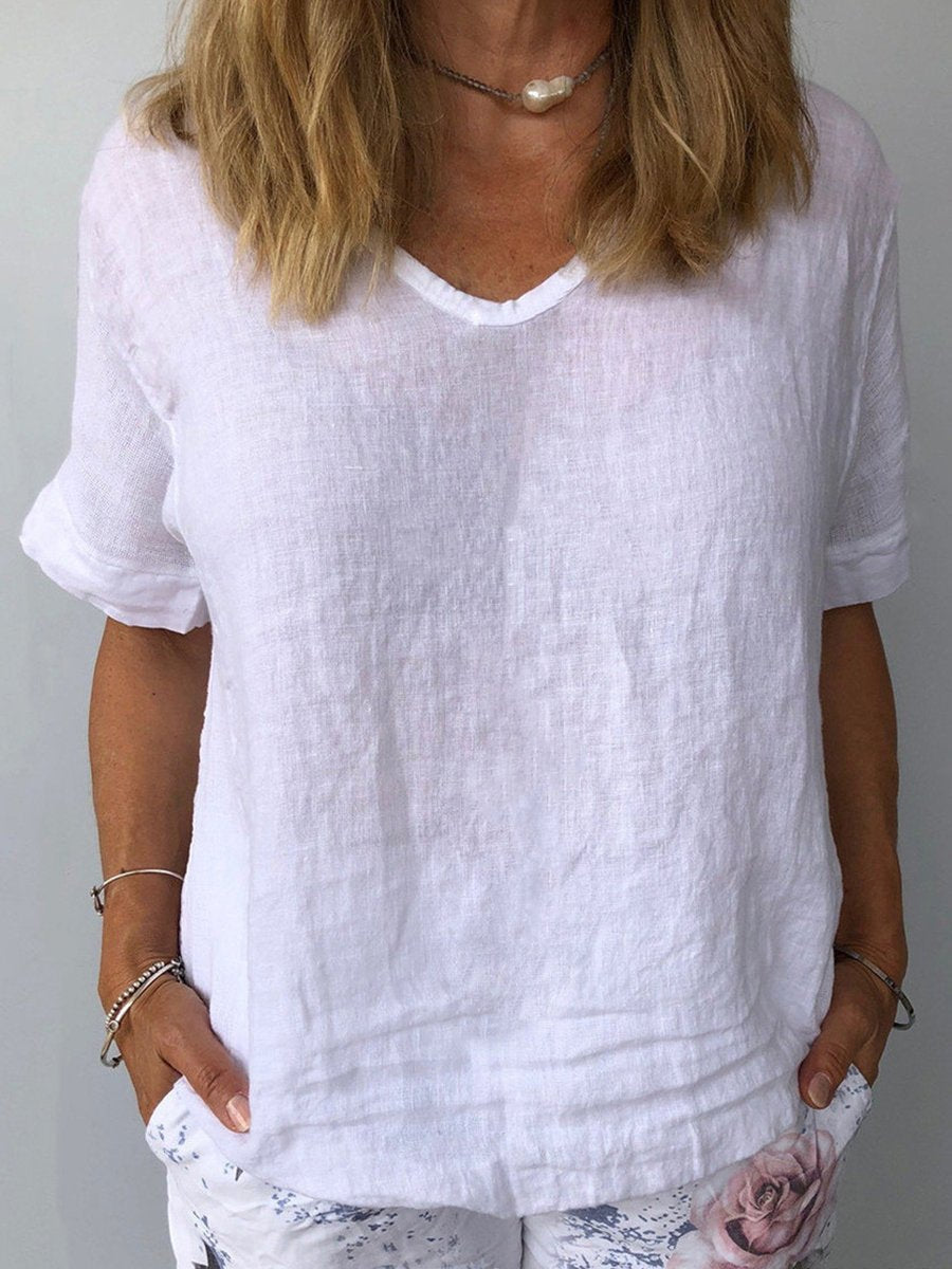 Women's Cotton & Linen  Casual Top