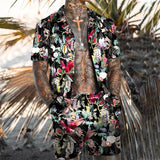 MEN'S SHORT SLEEVE SHIRT BEACH SUIT 84847733YM