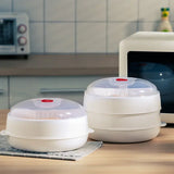 Multi-Layer Microwave Steamer with Lid