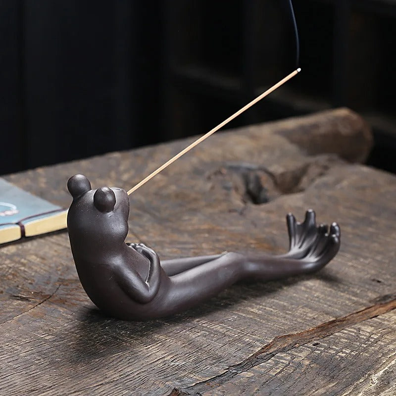 Peaceful Toad Incense Holder