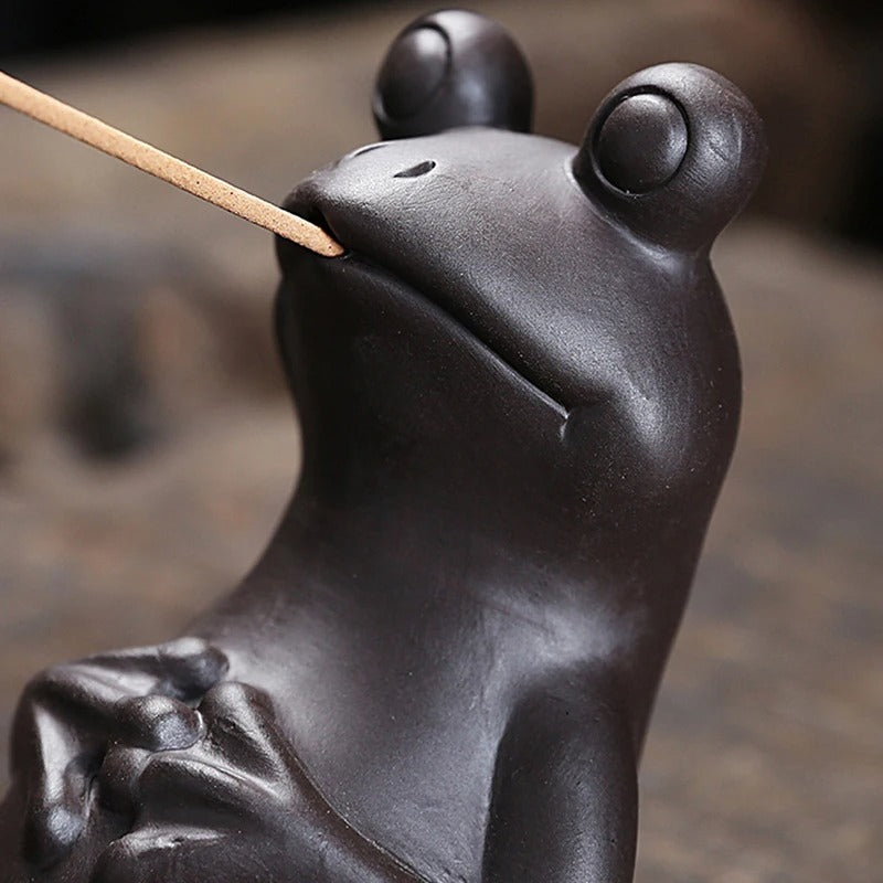 Peaceful Toad Incense Holder