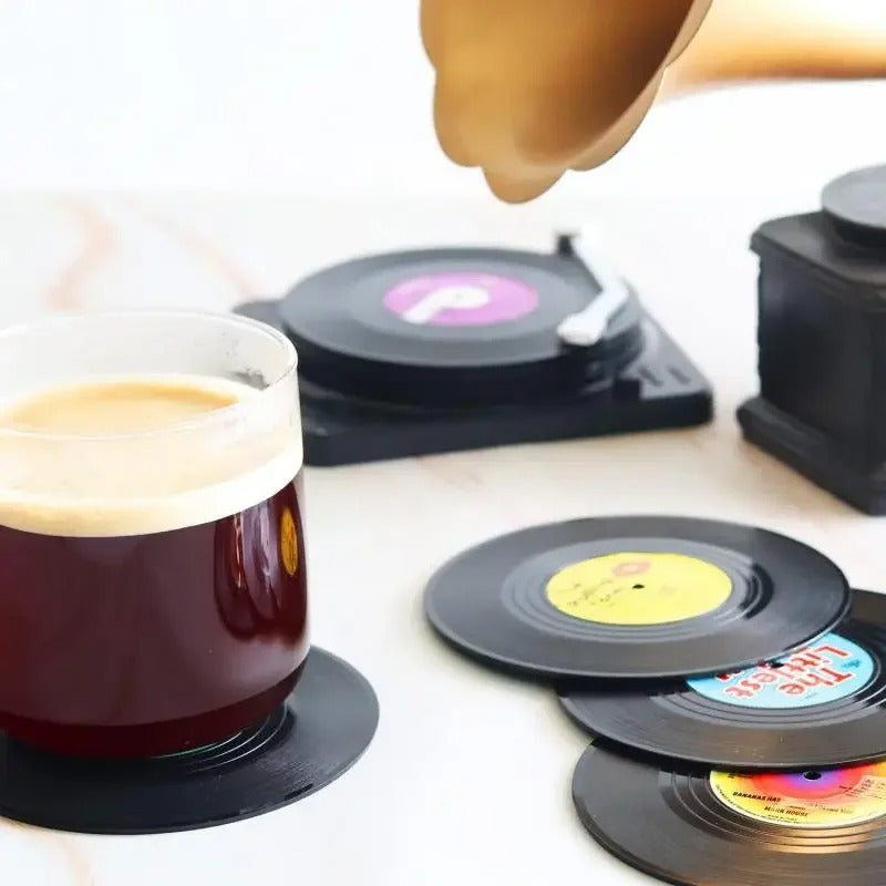 Vinyl Record Coasters