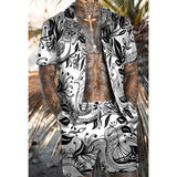 Men's Hawaiian Matching Set Summer Beach Two Piece Outfits 06122175L