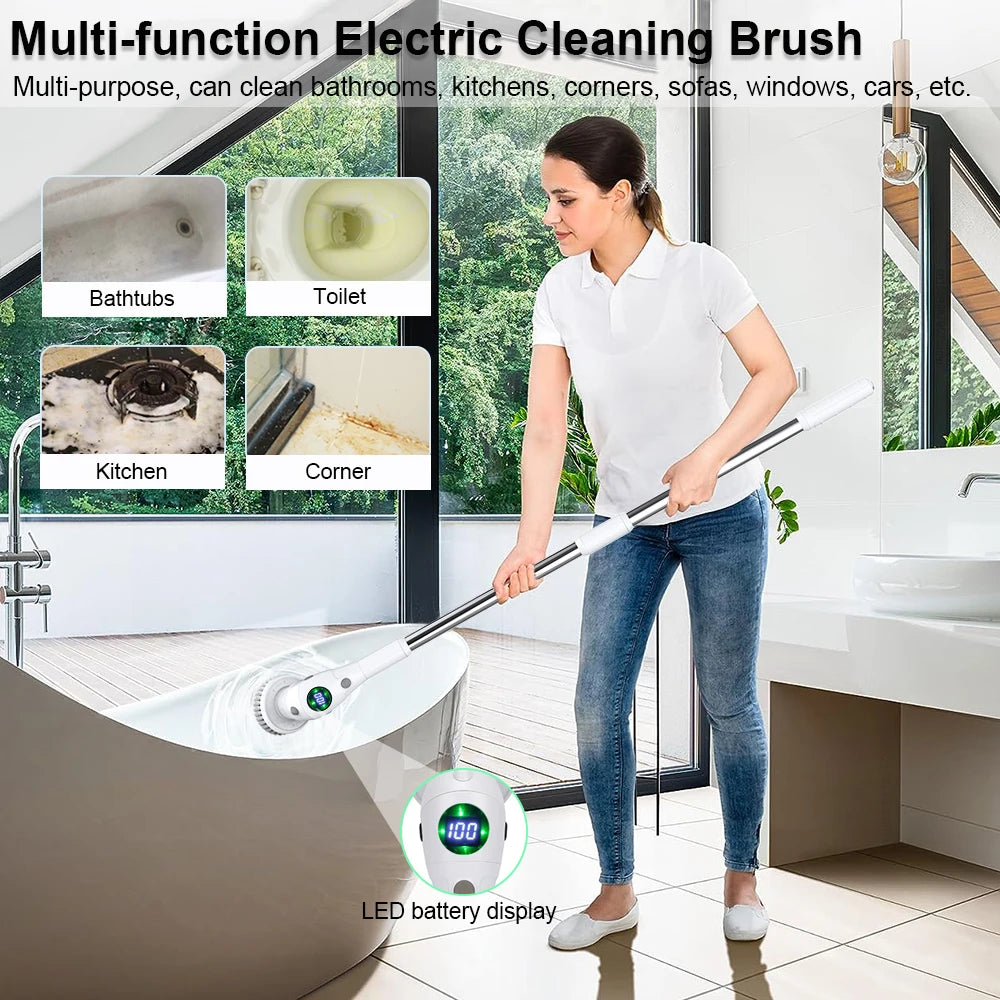 Electric Cleaning Brush 8 in 1