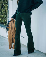 Imogen - Fashionable flared trousers with stretch