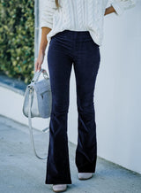 Imogen - Fashionable flared trousers with stretch