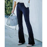 Imogen - Fashionable flared trousers with stretch