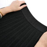 Stylish pleated asymmetric skirt