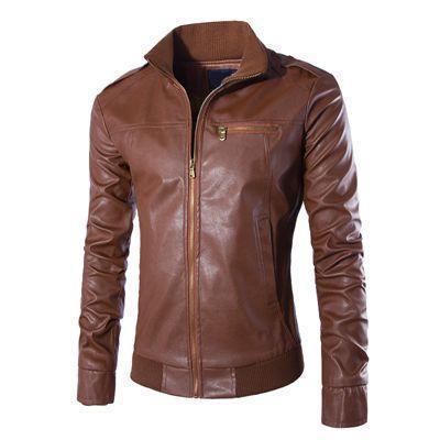 Elijah - Men's leather jacket