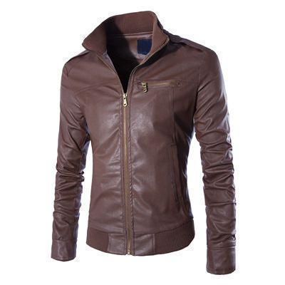 Elijah - Men's leather jacket