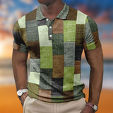 Flavio™ - Men's slim plaid polo shirt