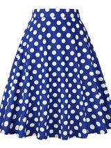 Classic Ladies Floral Pleated Midi Skirts